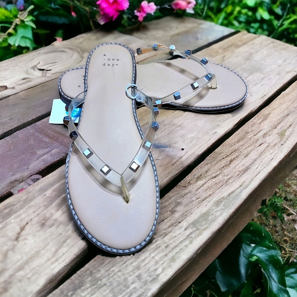New! A New Day Clear Sandals